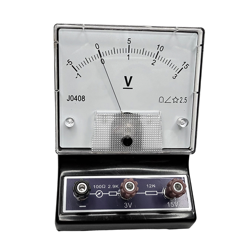Učebné pomôcky fyzikálny elektrický obvod experiment zariadenie jednosmerný voltmeter