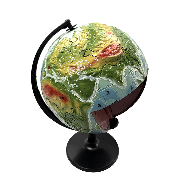 Geografický vzdelávací model, model vnútornej štruktúry zeme, model zemegule vnútornej štruktúry zeme